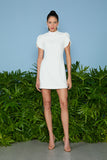 AGILITÀ - Vestido Curto Hilary Manga Sobreposta OFF White
