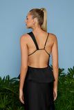 AGILITÀ - Blusa Lia Alças Irregulares Preto
