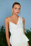 AGILITÀ - Blusa Lia Alças Irregulares OFF White