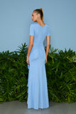 AGILITÀ - Vestido Longo Lu Babado Irregular Frozen