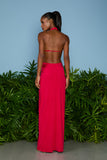 AGILITÀ - Vestido Longo Sophia Gola Alta Roma Vermelho