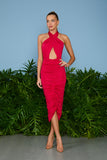 AGILITÀ - Vestido Midi Luana Abertura Frontal Roma