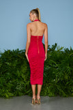 AGILITÀ - Vestido Midi Luana Abertura Frontal Roma