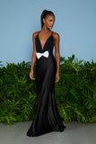 AGILITÀ - Body Luciana Laço Frontal Preto/OFF White