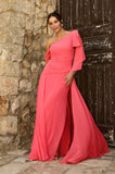 ANA VARGAS - Vestido Longo Bianca Coral