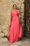 ANA VARGAS - Vestido Longo Bianca Coral