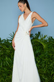 AGILITÀ - Vestido Longo Marcela Alfinetes OFF White