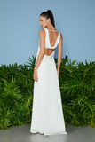 AGILITÀ - Vestido Longo Marcela Alfinetes OFF White