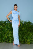 AGILITÀ - Vestido Longo Kate Decote Irregular Frozen