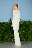 AGILITÀ - Vestido Longo Yasmin Babados OFF White