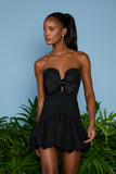 AGILITÀ - Vestido Curto Isis Laço Preto