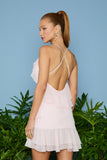 AGILITÀ - Vestido Curto Laura Babados Decote Cerejeira