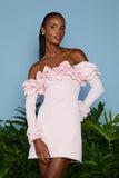 AGILITÀ - Vestido Curto Zoe Ombro a Ombro Cerejeira