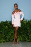 AGILITÀ - Vestido Curto Zoe Ombro a Ombro Cerejeira