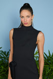 AGILITÀ - Vestido Curto Giselle Laço Na Lateral Preto