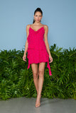 AGILITÀ - Vestido Curto Marina Babado Vertical Roma