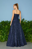 AGILITÀ - Vestido Longo Jennifer Cintura Baixa Navy