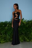 AGILITÀ - Vestido Longo Siena Placas Preto