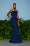 AGILITÀ - Vestido Longo Tomara Que Caia Navy