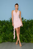 AGILITÀ - Vestido Curto Lauren Frente Única Degage Cerejeira