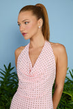 AGILITÀ - Vestido Curto Lauren Frente Única Degage Cerejeira