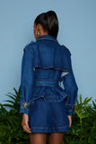 AGILITÀ - Jaqueta Jeans Pietra Jeans Azul
