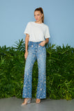 AGILITÀ - Calça Jeans Maju Bordado Cristal Jeans