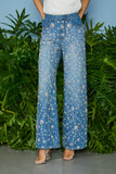 AGILITÀ - Calça Jeans Maju Bordado Cristal Jeans