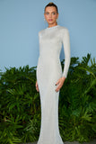 AGILITÀ - Vestido Longo Tricot Margot Prata