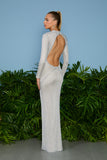 AGILITÀ - Vestido Longo Tricot Margot Prata