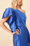 ANA VARGAS - Vestido Longo Vivian Azul Bic