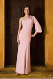 AGILITÀ - Vestido Longo Jersey Decote Costas Rose