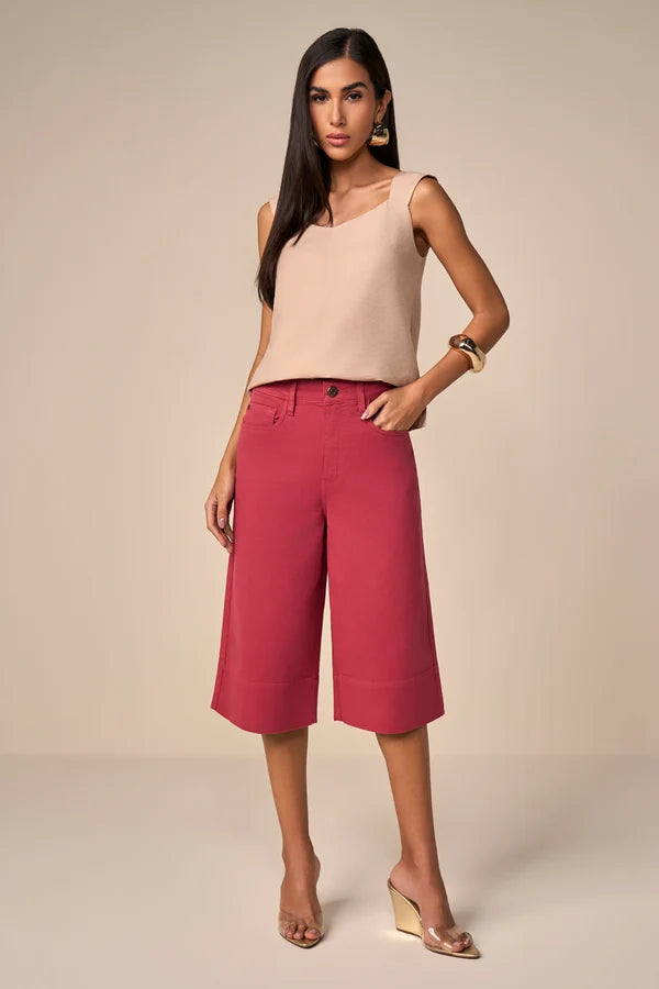 SCALON - Bermuda Sarja Color Wide Pitaya - Verão 27