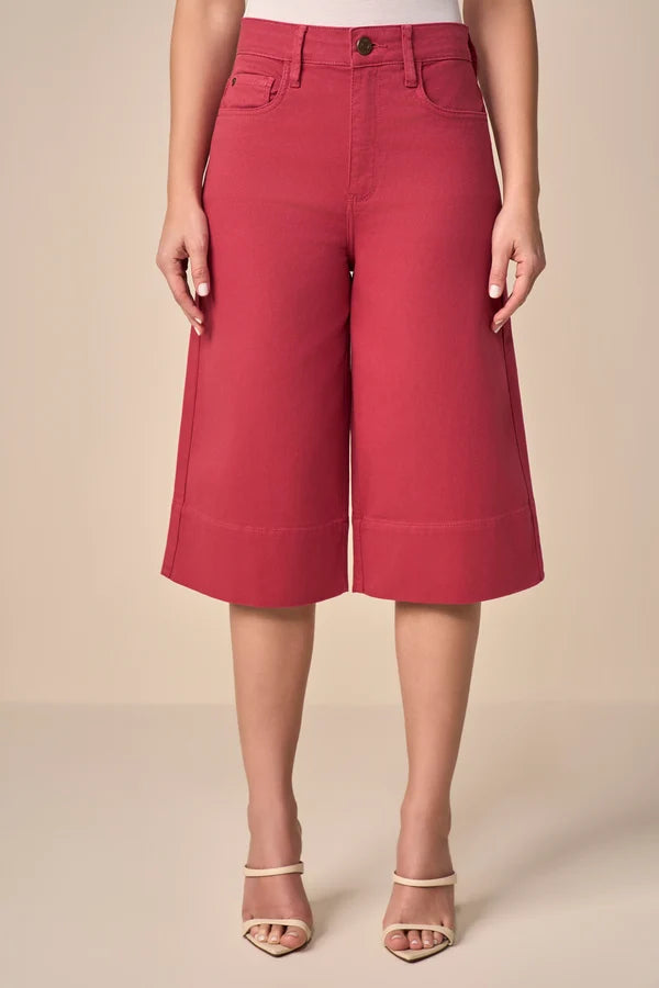 SCALON - Bermuda Sarja Color Wide Pitaya - Verão 27
