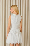 FABULOUS AGILITÀ - Vestido Curto Daisy Renda OFF White