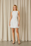 FABULOUS AGILITÀ - Vestido Curto Daisy Renda OFF White