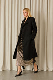 FABULOUS AGILITÀ - Vestido Midi Florence Paete Preto C/ Dourado