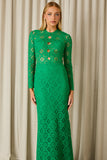 FABULOUS AGILITÀ - Vestido Longo Renata Guipir Green