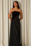 FABULOUS AGILITÀ - Vestido Longo Maju Veludo Preto