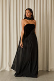 FABULOUS AGILITÀ - Vestido Longo Maju Veludo Preto