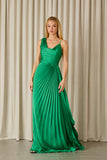FABULOUS AGILITÀ - Vestido Longo Cecilia Plissado Green