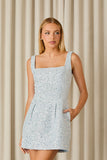 FABULOUS AGILITÀ - Vestido Curto Leona Tweed Baby Blue