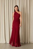 FABULOUS AGILITÀ - Vestido Longo Yolanda Tule Dark Red