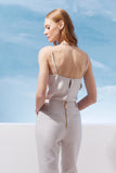 AGILITÀ - Blusa Alça Decote Frufru Perola