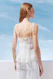 AGILITÀ - Blusa Renda Alça Ponteira OFF White - Verão 27