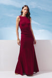 AGILITÀ - Vestido Longo Jersey Detalhe Costas Bordo Sirena - Verão 27