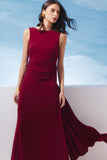 AGILITÀ - Vestido Longo Jersey Detalhe Costas Bordo Sirena - Verão 27