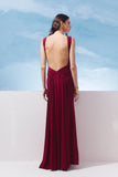 AGILITÀ - Vestido Longo Jersey Detalhe Costas Bordo Sirena - Verão 27