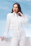 AGILITÀ - Casaco Manga Plumas OFF White - Verão 27