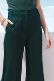 AGILITÀ - Calça Pantalona Nervura Verde Alga